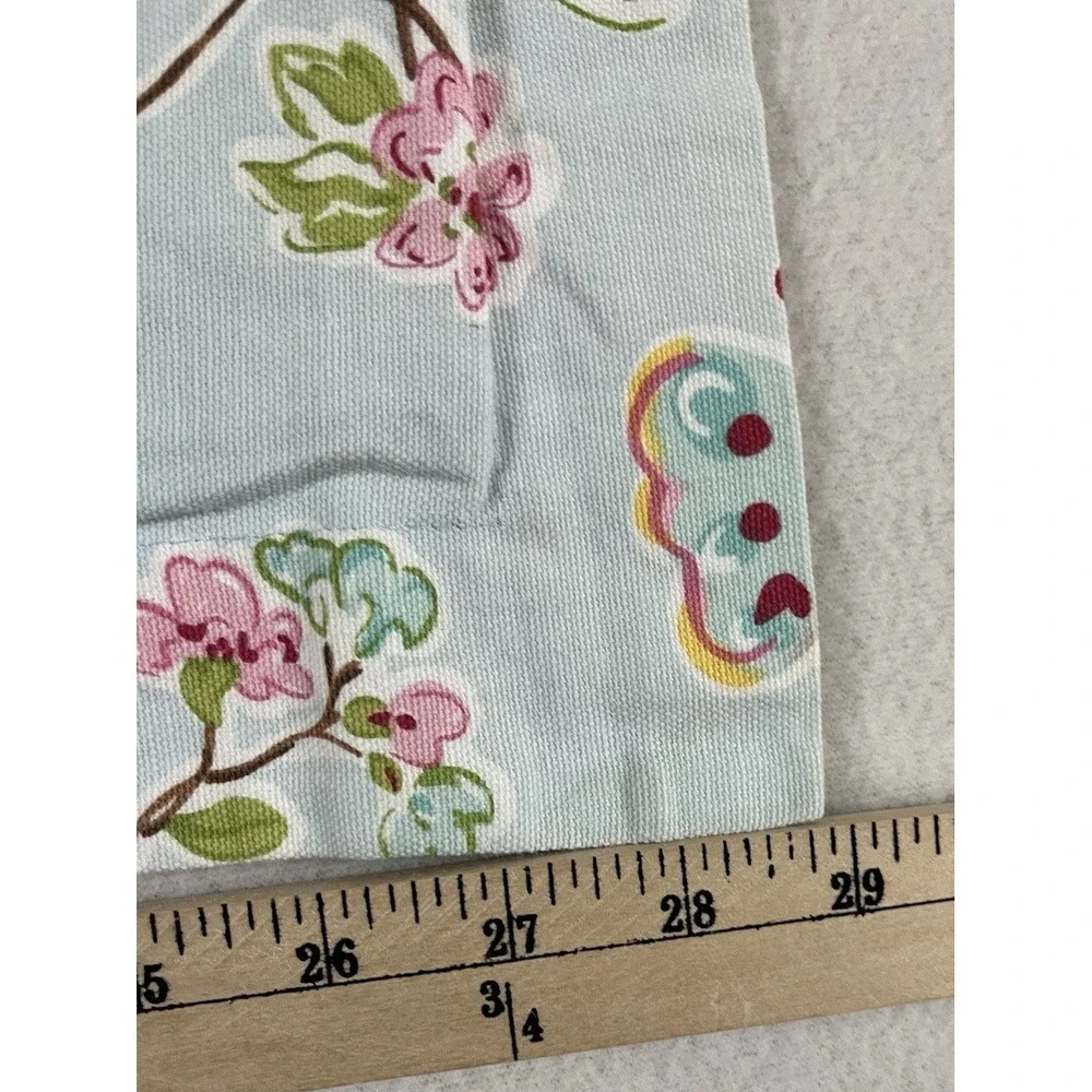 Pottery Barn Kids Leela Standard Sham Sky Blue Floral Butterfly Cotton ONE Flaws